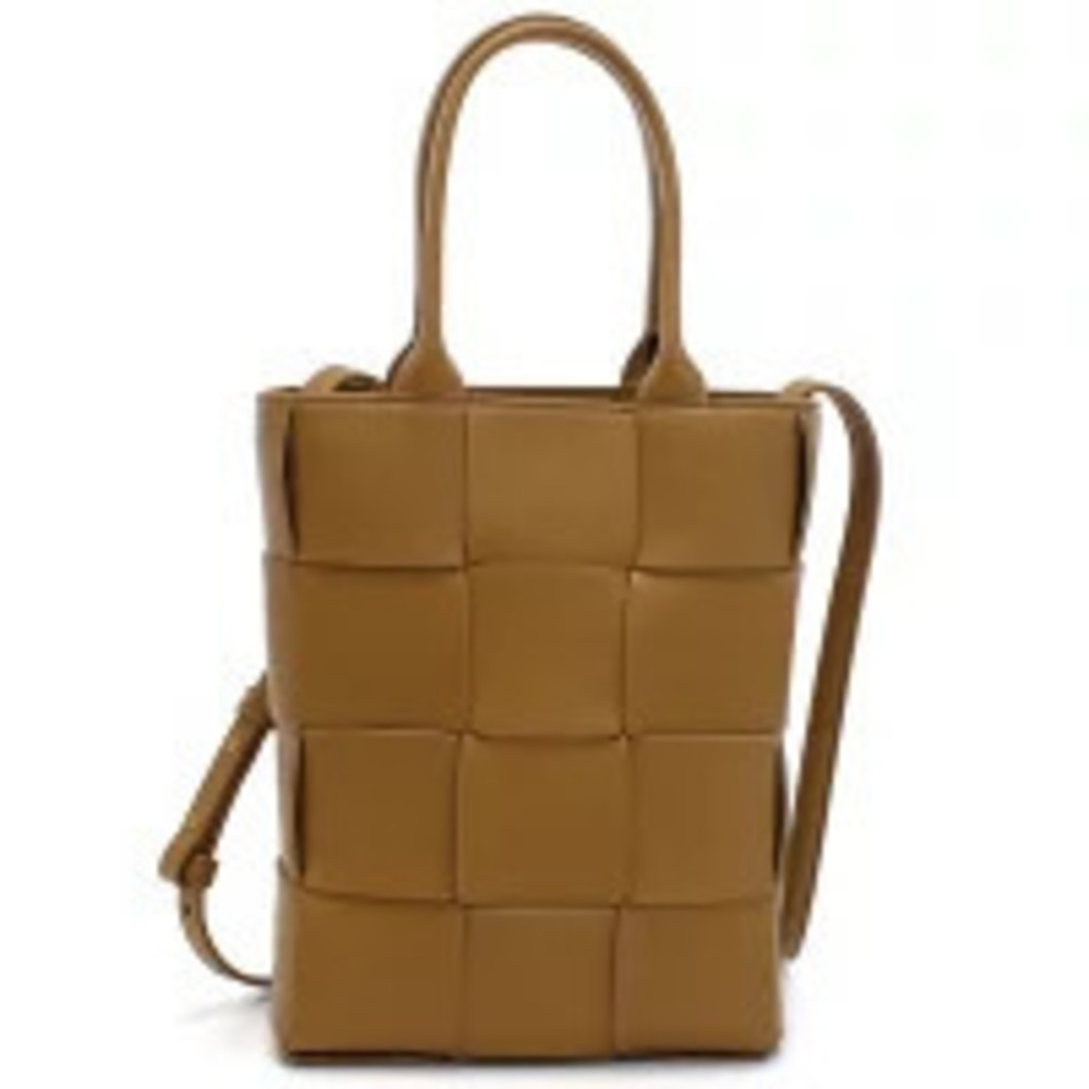 Bottega Veneta Tote Bag Lambskin Italy Brown Handbag